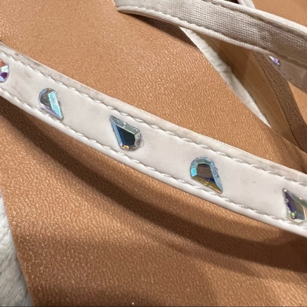 SANUK Women's YOGA JOY Bling Flip Flops 6 - Picture 3 of 8